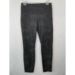 Apt 9 Brynn Women Salt and Pepper Textured Pull On Ankle Pant Size 8 Black White